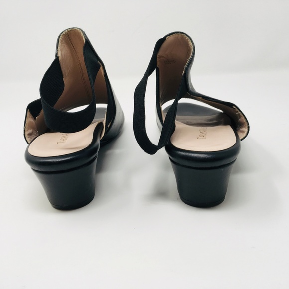 Taryn Rose black slingback wedge sandal Shye 7.5 - Picture 5 of 6